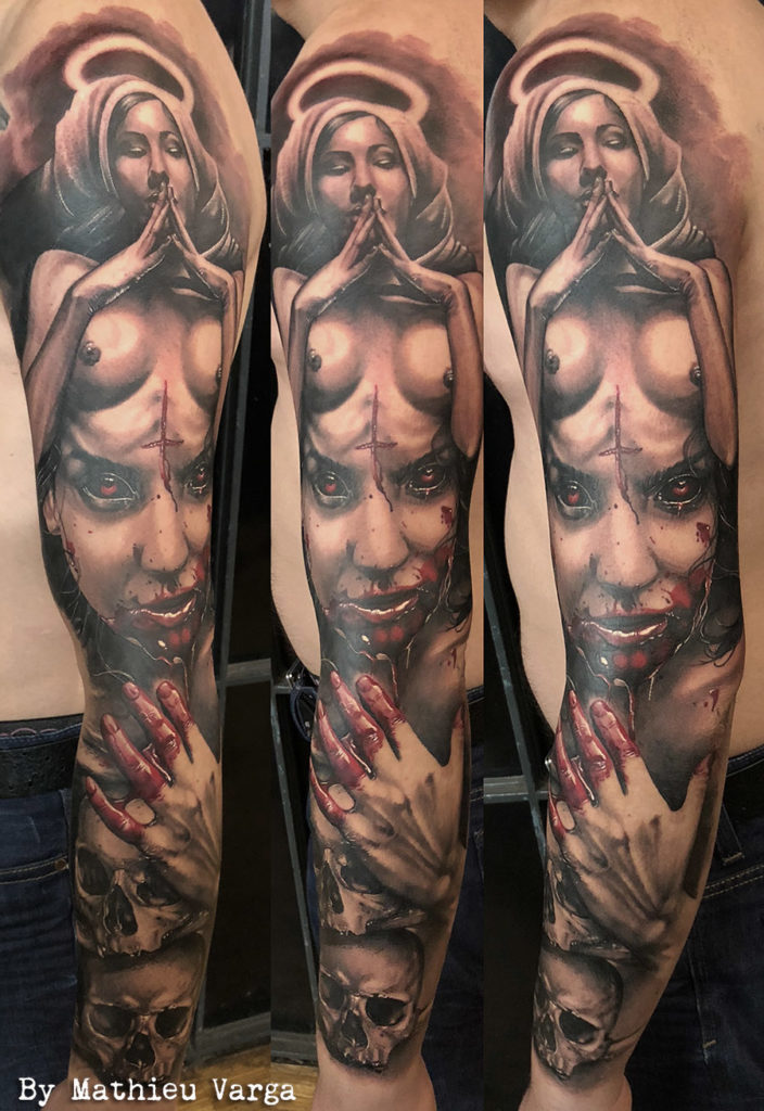 mondial du tatouage 2018, report, atc tattoo, réalisme, gore, horror tattoo