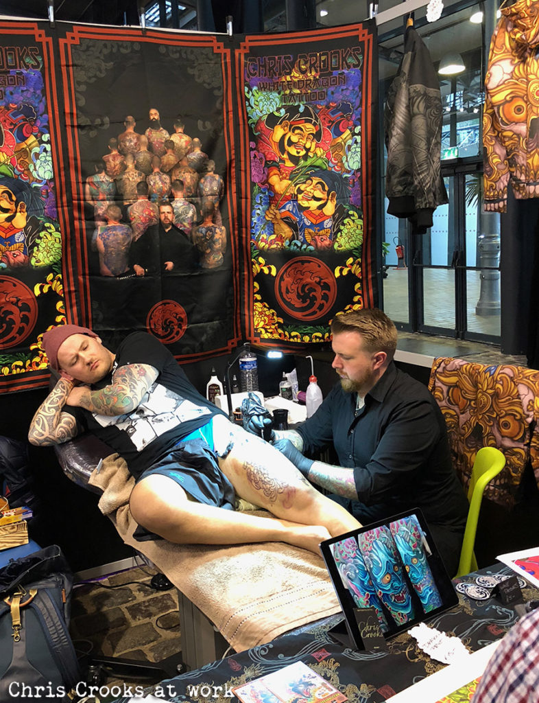 mondial du tatouage 2018, art, modern tattoo, graphic, color, chis Crooks, japonais, modern,