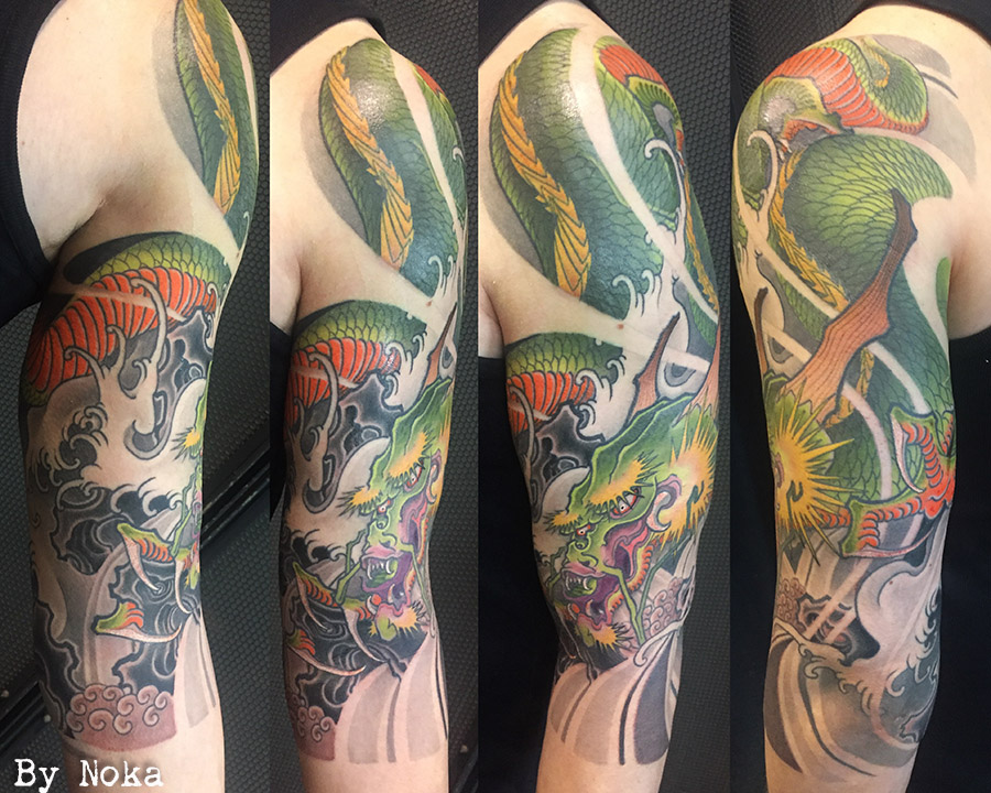 modern tattoo, color tattoos, tatouage, ink