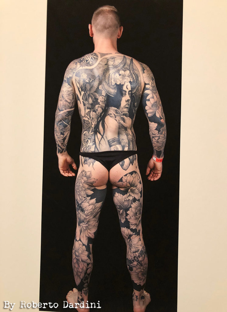MUCHA, bodysuit, PEINTURE, TATTOO, tatouage exposition