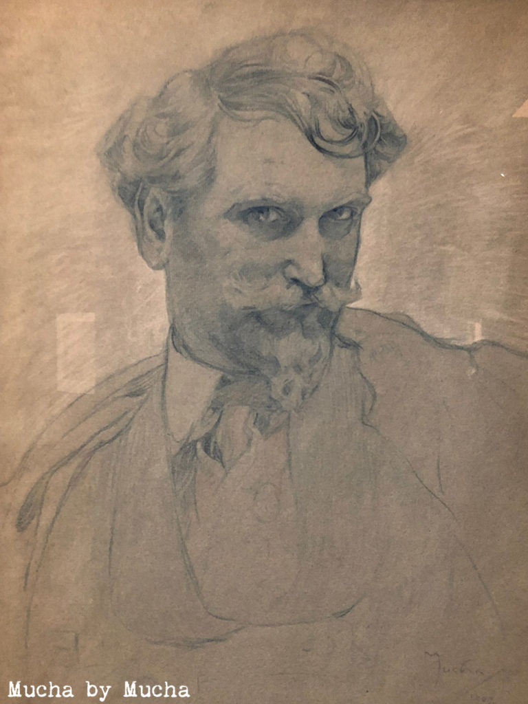 MUCHA, PEINTURE, TATTOO, tatouage exposition, portrait mucha