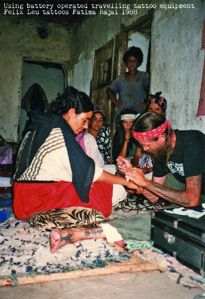 berber tattooing, Loretta Leu, tattooist,1988, Berber tattooing, morocco middle atlas, tattoo, berber tatouages, felix leu, fatima rajai