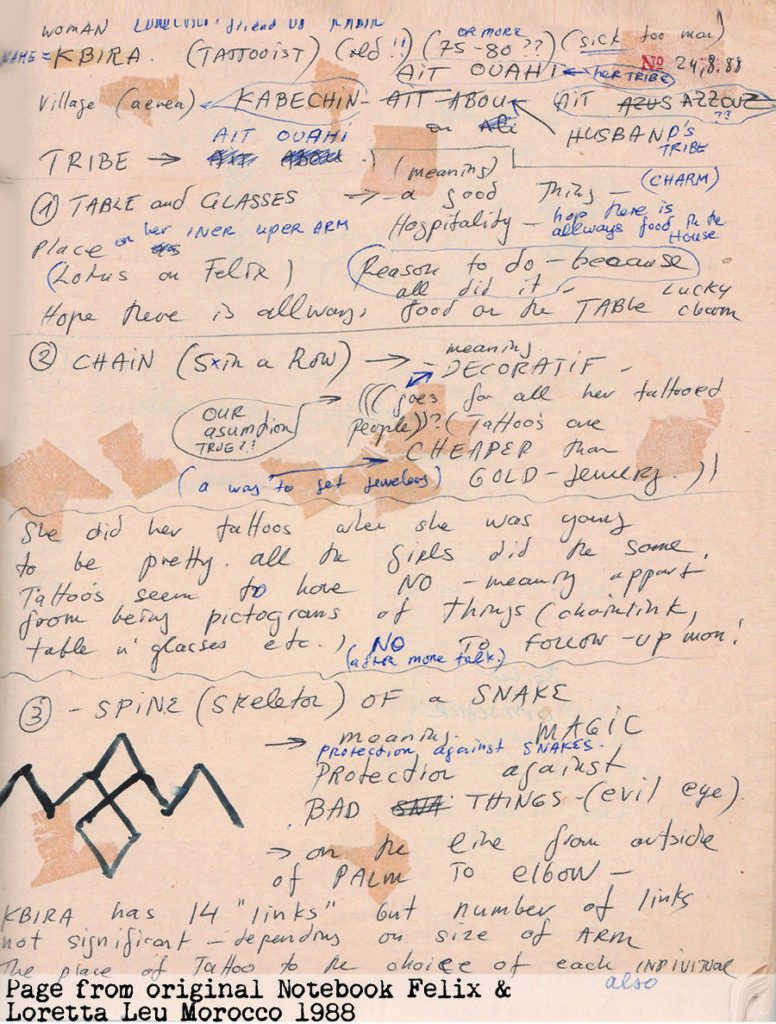 bags beach, van , camper van, road, berber tattooing, morocco, 1988, film, loretta leu, felix leu, notebook