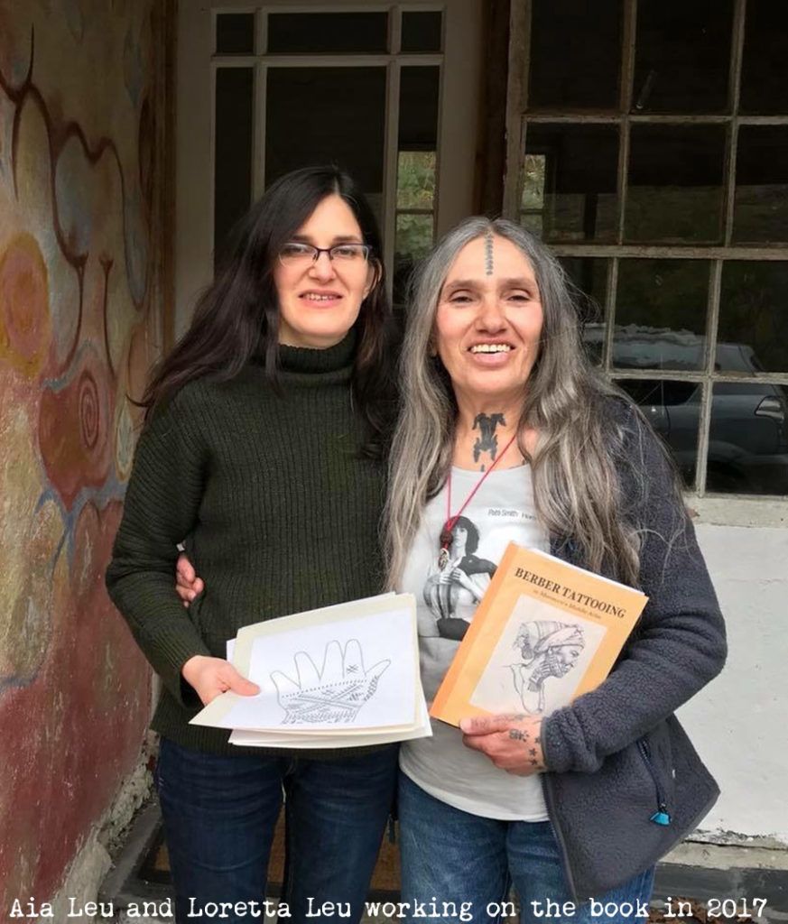 aia leu, loretta leu, berber tattooing book, drawings, artworks