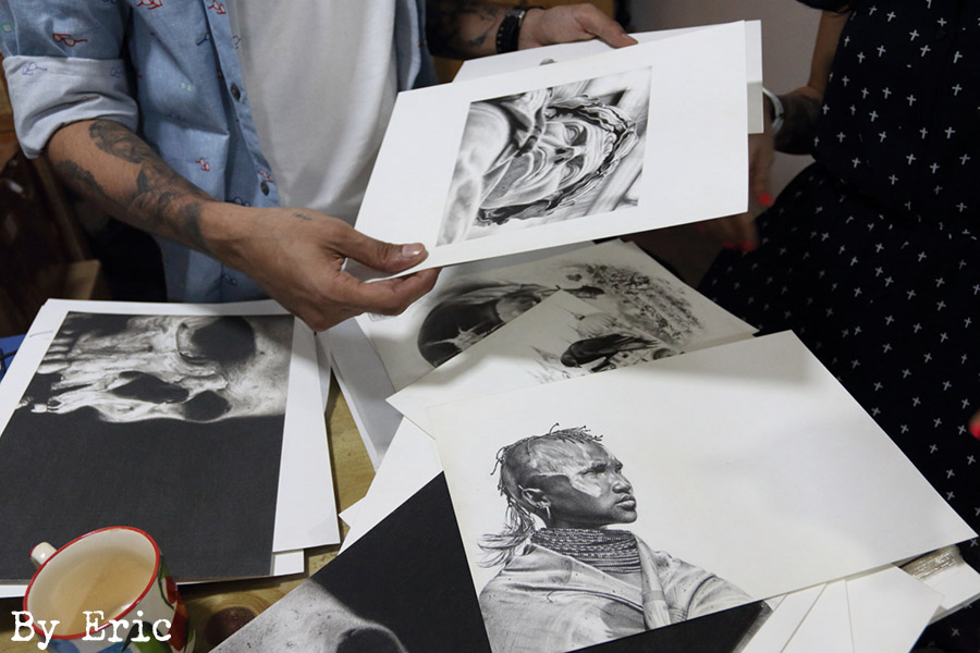 artwork, indian ink, chapter 5, portrait , sameer, black and grey, draw, artwork