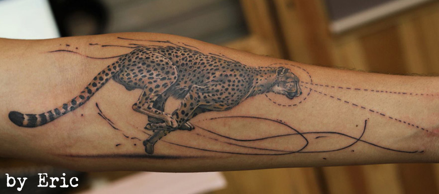 guépard, tattooing, animal, tattoos , arm
