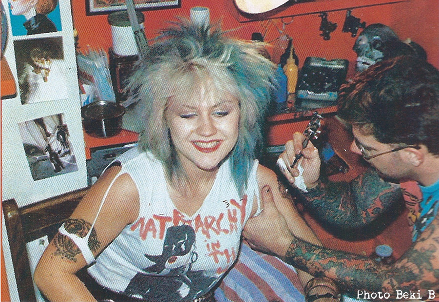 punk, tatouage, Angleterre, crête