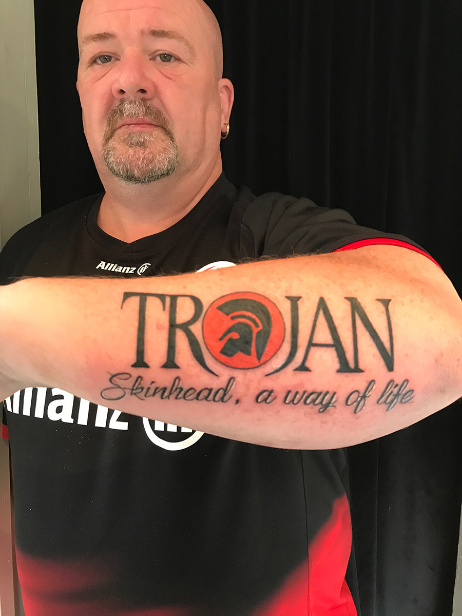 trojan, skinhead, punk, tatouage, lal hardy tatoueur