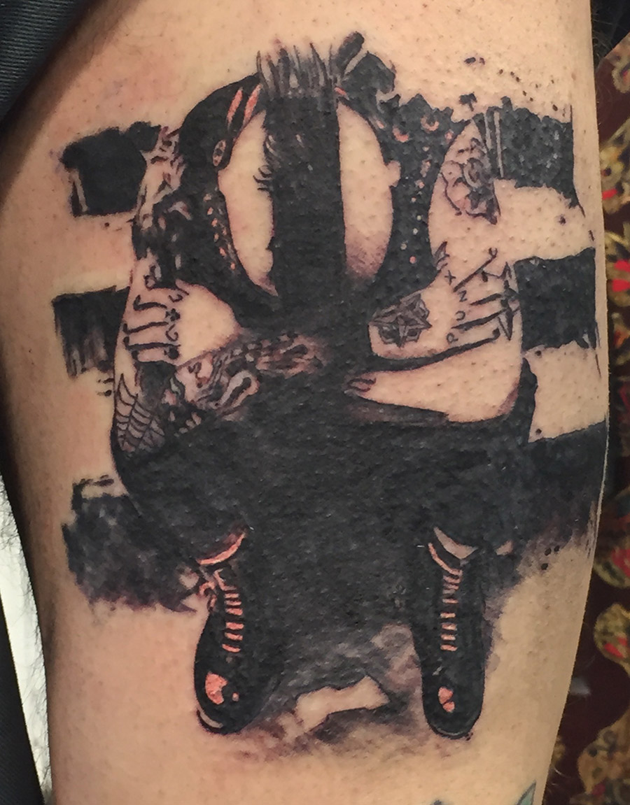 tatouage punk, rancid, black tattoo,