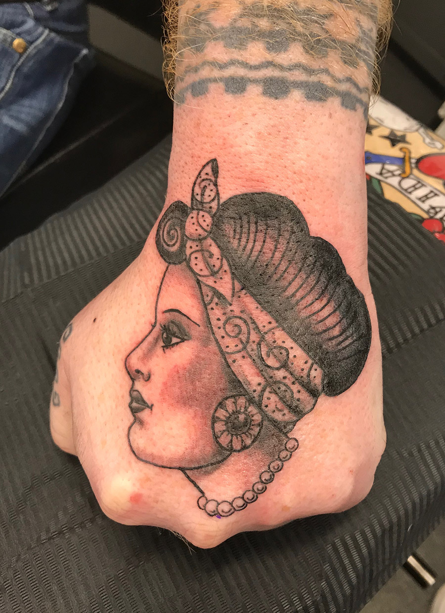 tatouage, old school, main,