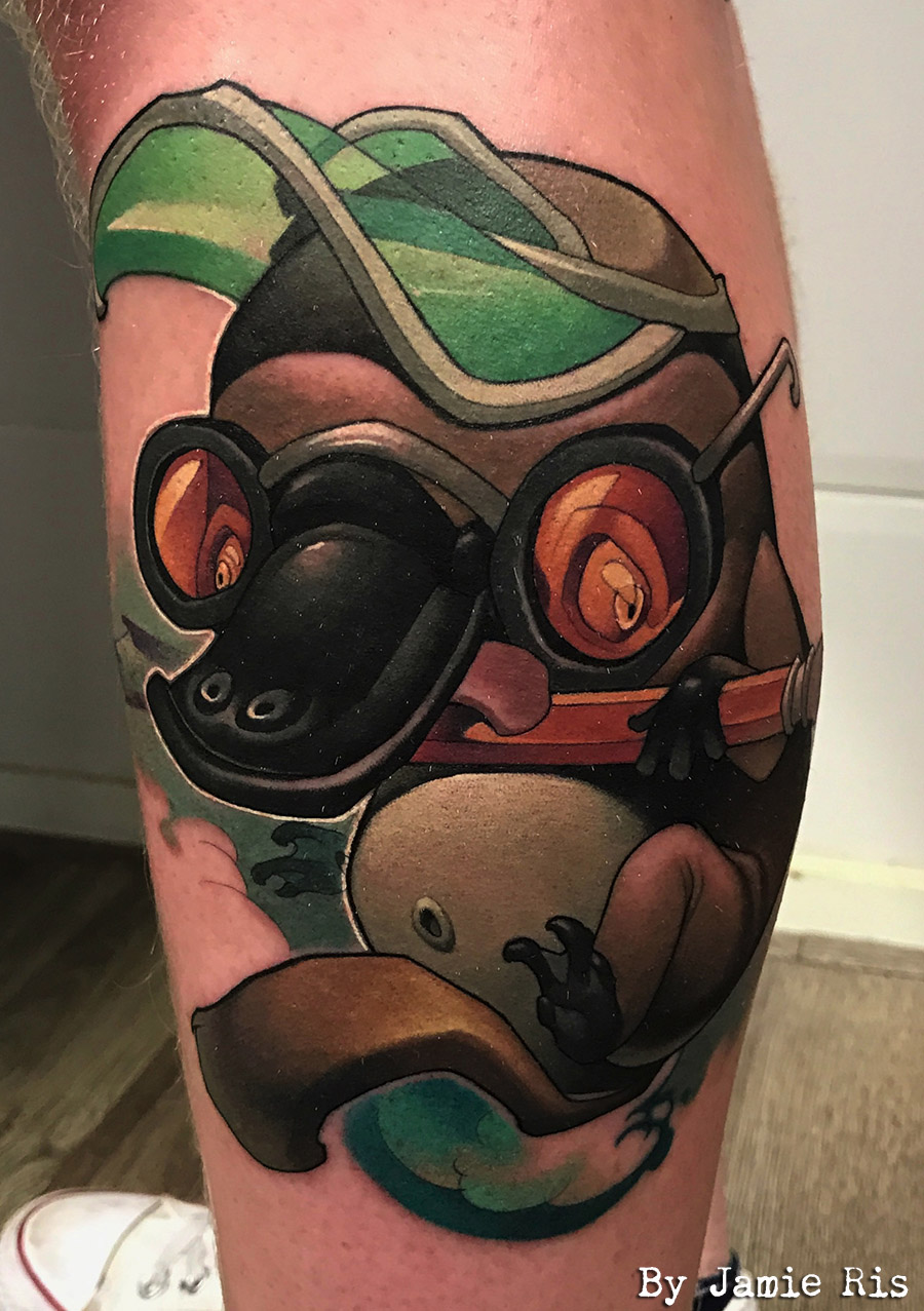 jamie ris, tatouage, tattoo, dog star tattoo