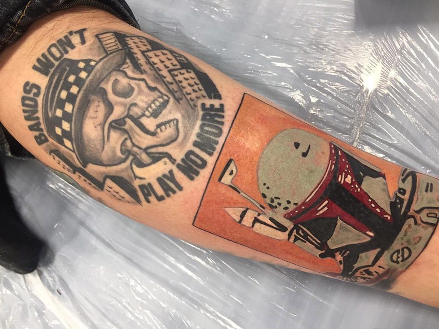 tatouage, couleur, tatouage lal hardy