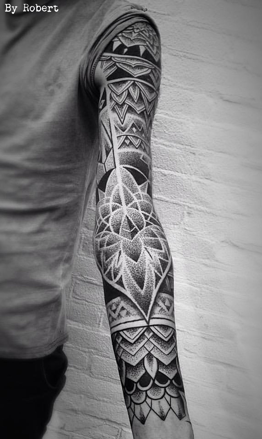 ornemental, dot work, arm tattoos, tatouage, ink, robert, dogstar tattoos