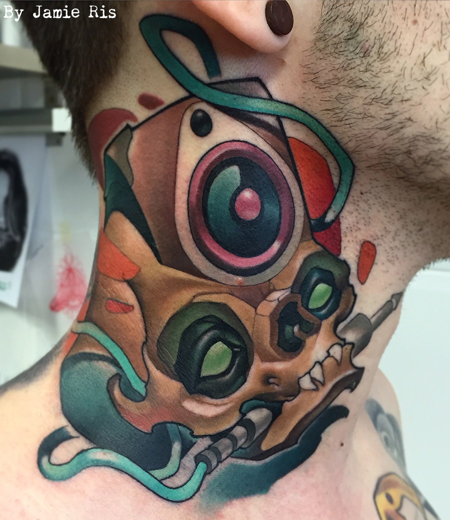 neck tattoos, tatouage, ink, dogstar tattoos