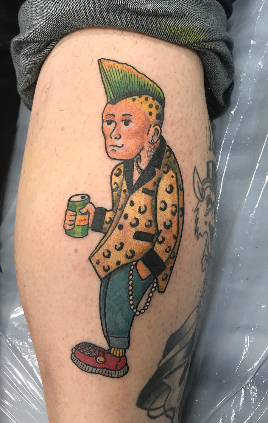 punk, tatouage, jambe, lal hardy