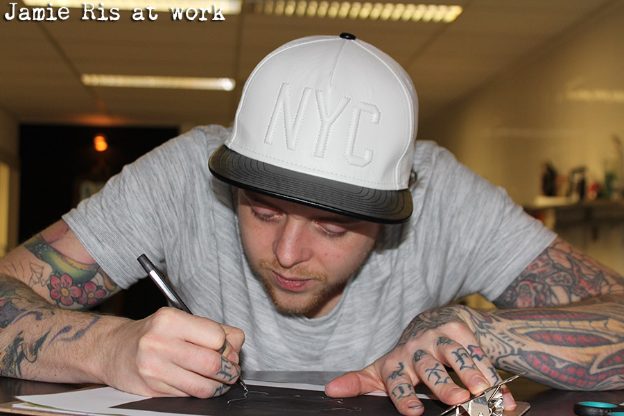 jamie ris, dogstar tattoos, new school, leg tattoo, color tattoos , tattooing, tattooer